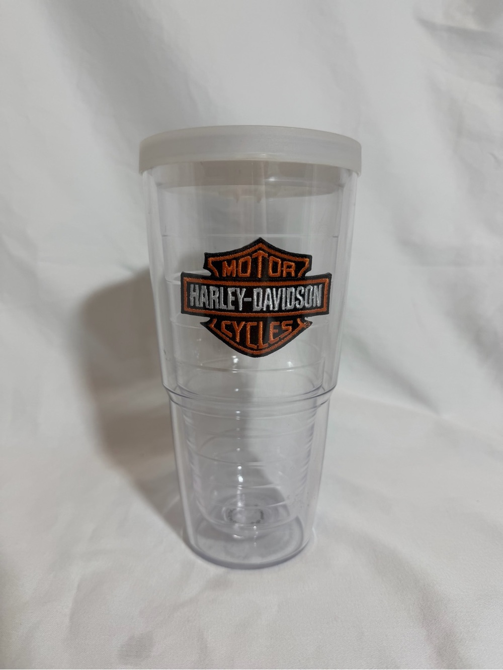 Harley Davidson Large 24oz Tervis Tumbler Cup Insulated W/ White Lid